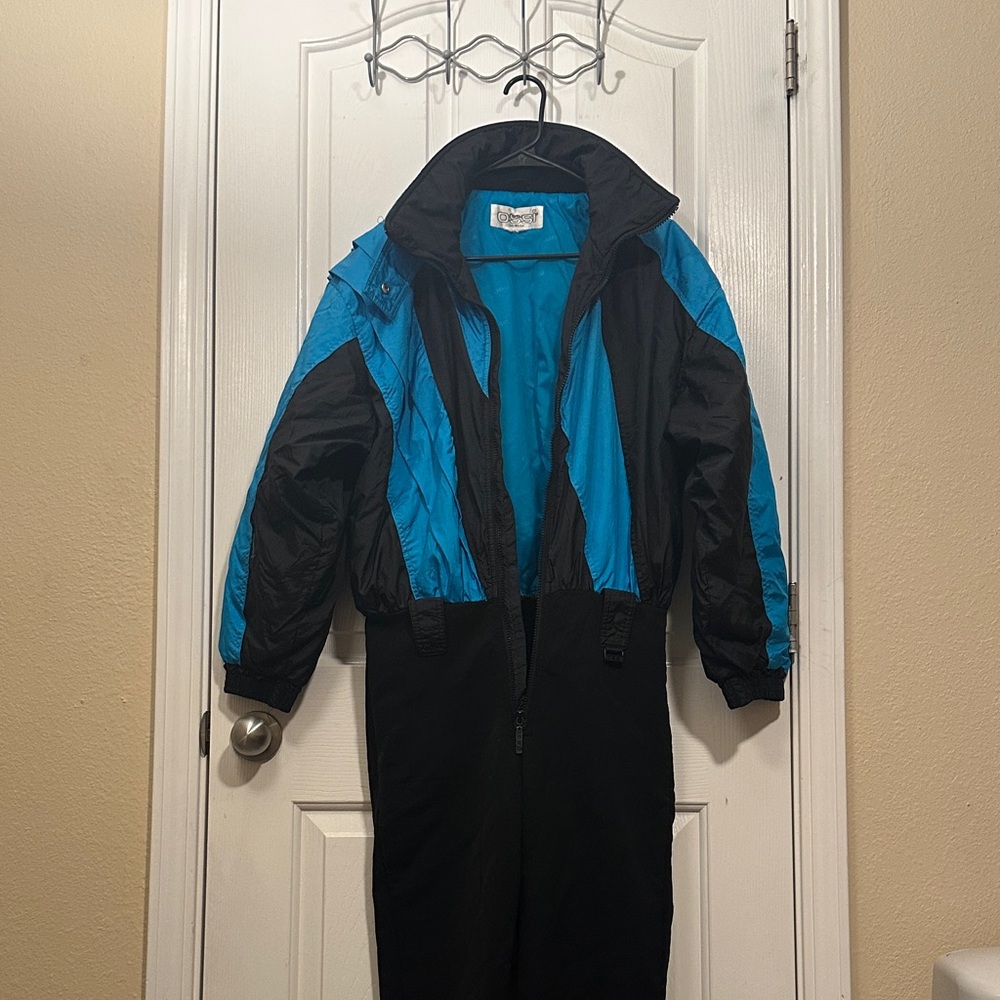 Women's Black and Blue Skiwear